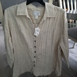 NWT Christopher Banks button up top 2X